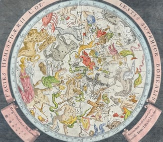 Zahn - Northern Sky - Celestial Map [Facies Hemisphaerii Coelestis Inferior Australis]