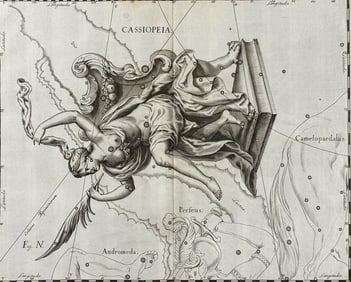 Hevelius - Constellation Chart: Cassiopeia