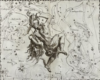 Hevelius - Constellation Chart: Perseus