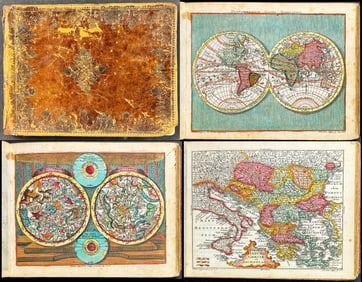 Lotter's Atlas Geographicus - Volume with 36 Originally Hand-colored Maps