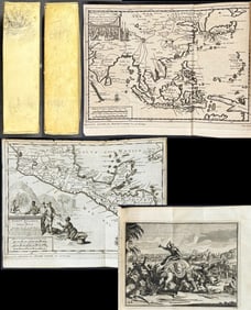 Van der Aa's - Two Volumes with 32 Maps or Engravings