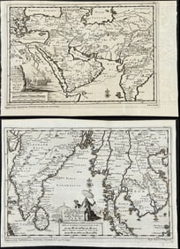 Van der Aa - 3 Maps of India