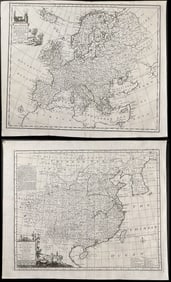Harris - 3 Maps of Europe, Russia, & China