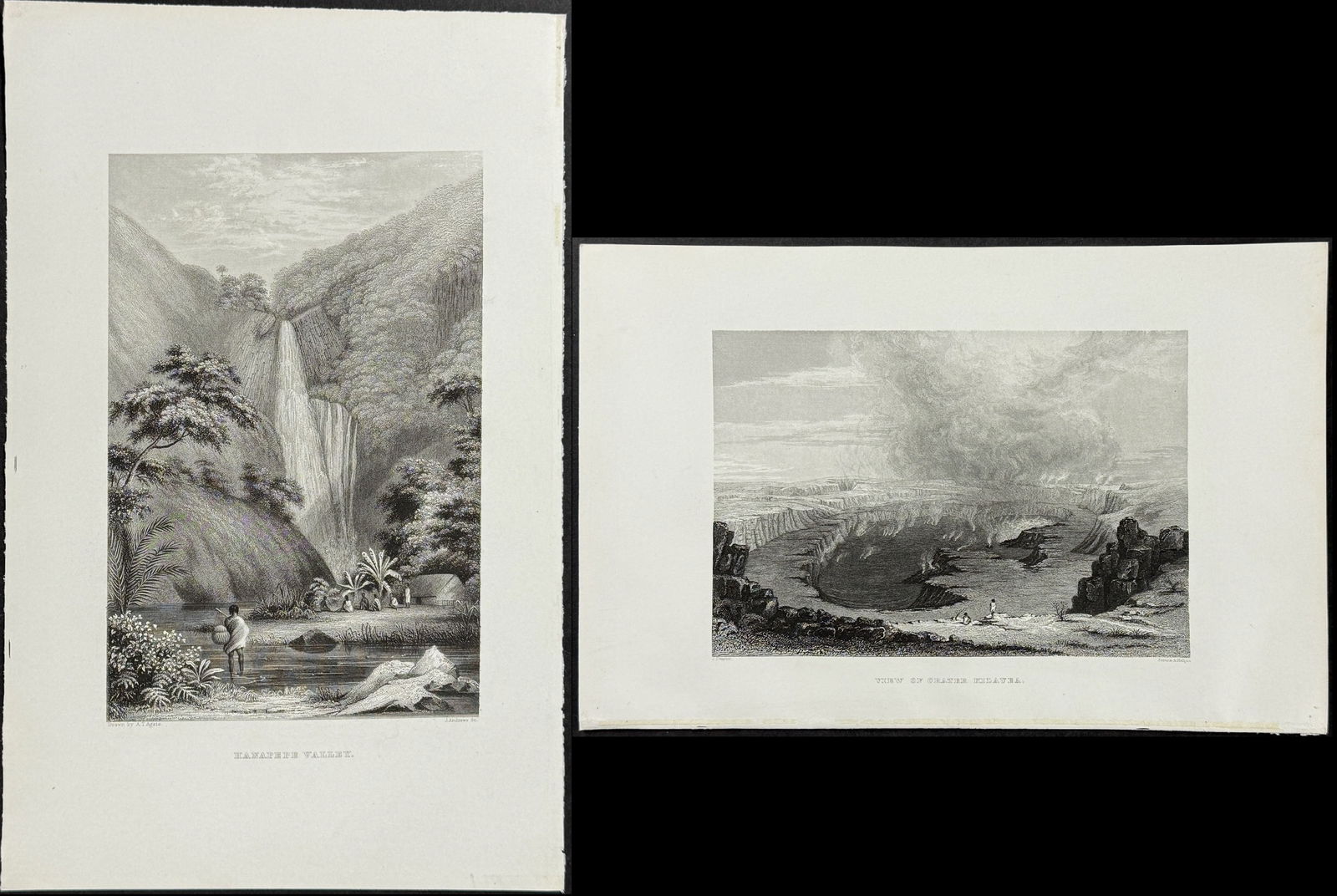 Wilkes - Pair of Hawaii or Sandwich Island Engravings