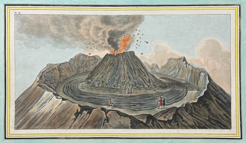 Hamilton & Fabris - Interior View of the Crater of Mount Vesuvius, as it was before the great
