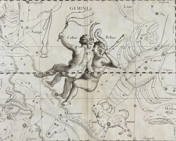 Hevelius - Constellation Chart: Gemini