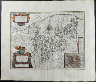 Blaeu - Map of Germany: Nuremberg