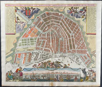 Van Keulen, Rare - Map of Amsterdam, Netherlands