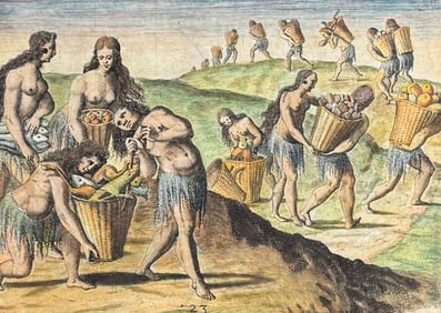 De Bry - Florida - Bringing the wild animals, fish and other stores