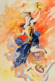 Maitres Affiches by Cheret - La Musique