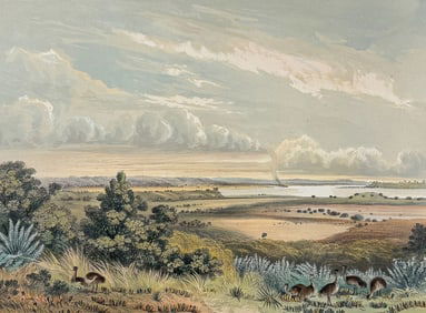 Angas, Australia - The Golwa, with part of Hind-Marsh Island, Mt Barker & Mt Magnificent in the