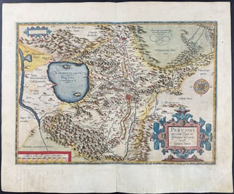 Ortelius - Map of Perugia, Italy