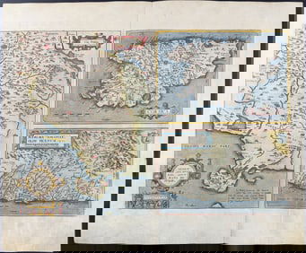 Ortelius - Map of Corsica, France & part of Tuscany, Siena, and the Ancona, Italy