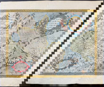 Ortelius - Map of Tartary, Japan, Alaska and the Northern Pacific