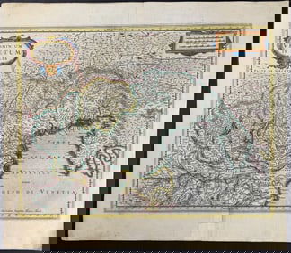 Mercator & Hondius, pub. 1634 - Map of Venice, Italy