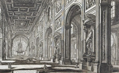 Piranesi - Interior View of the Basilica of San Giovanni Laterano