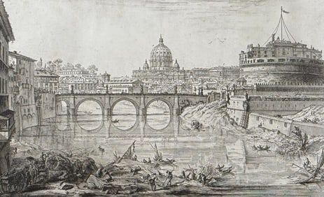 Piranesi - View of the Bridge and Castel Sant? Angelo