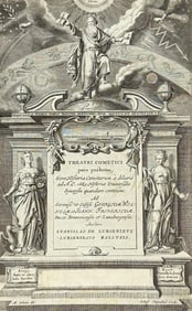 Lubieniecki - Frontispiece with God, Zodiac, and Celestial Events.