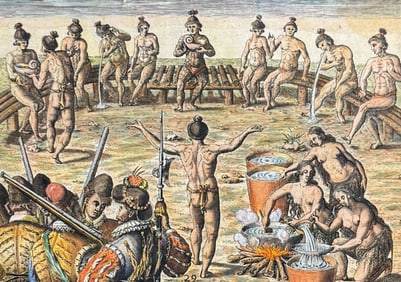 De Bry - Florida - Proceedings of the Floridians in deliberating on important affairs