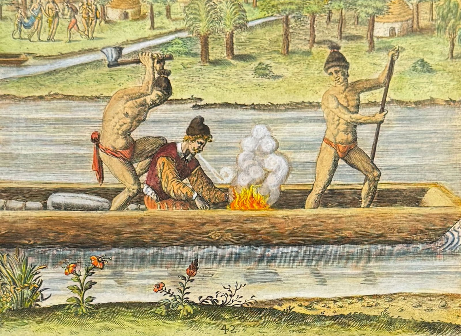 De Bry - Florida - Murder of Pierre Gambr?, a Frenchman (1 of 2)