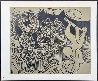After Pablo Picasso - Dancers & Musician [Danseurs et musicien]
