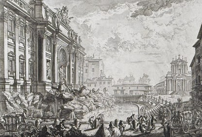 Piranesi - View of the Large Trevi Fountain formerly called the Acqua Vergine