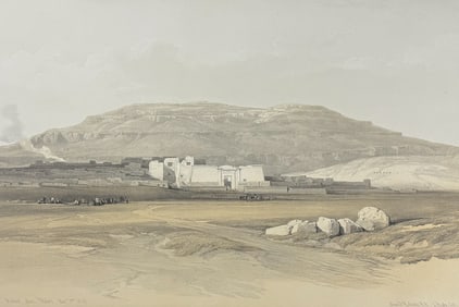 David Roberts - Medinet Abou, Thebes