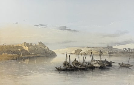 David Roberts - General View of Esouan and the Island of Elephantine