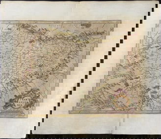 Mercator & Hondius, pub. 1634 - Map of Transylvania, Romania