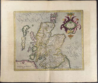 Mercator & Hondius, pub. 1634 - Map of Scotland