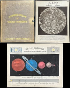 L?Astronomie Populaire - 12 Astronomy Lithographs