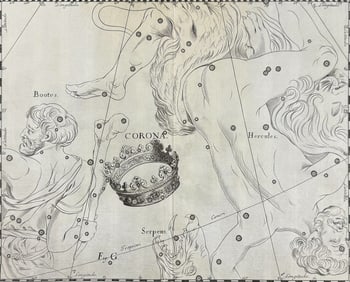 Hevelius - Constellation Chart: Corona