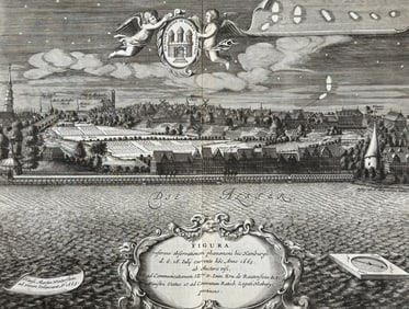Lubieniecki - View of Town and Night Sky, Hamburg, Germany. 2