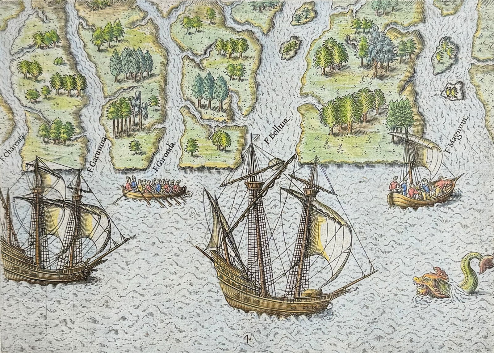 De Bry - Florida - Six other river discovered by the French (1 of 2)