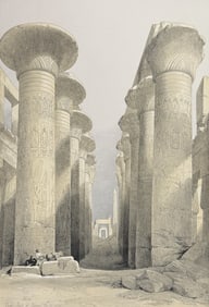 David Roberts - Great Hall at Karnac, Thebes