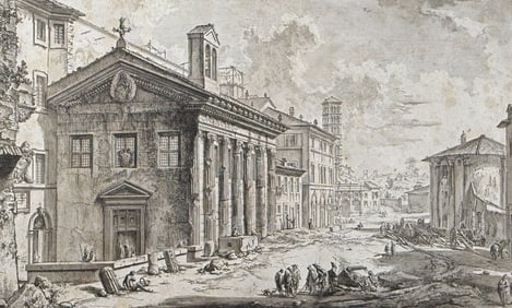 Piranesi - The so-called Temple of Fortuna Virilis (now Church of S. Maria Egiziaca)