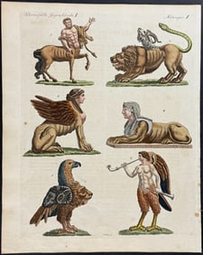 Bertuch - Mythical Creatures: Sphinx, Centaur, Harpy, Chimera