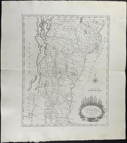 Carey, pub. 1800 - Map of Vermont