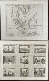 Chatelain - Pair of Engravings of Siam