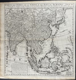 Chatelain - Map of India, East Asia with Japan and China, East Indies Islands
