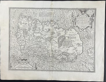 Ortelius, pub. 1613 - Map of Ireland