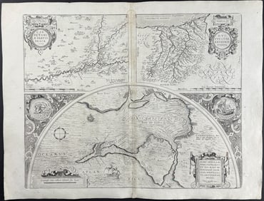 Ortelius, pub. 1613 - Map of Spain: Carpetania, Guipuzcoa, Cadiz