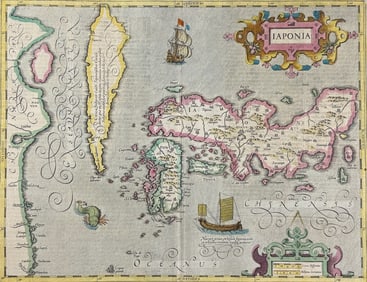 Mercator & Hondius, pub. 1634 - Map of Japan