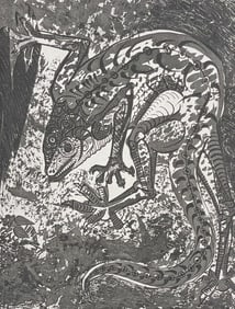 After Pablo Picasso & Buffon - Le Lezard (The Lizard)