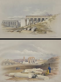 David Roberts, Royal Sub. Ed. - 4 Lithographs from The Holy Land, Syria, Idumea, Arabia, Egypt, &
