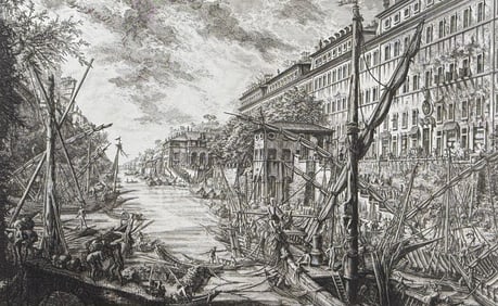 Piranesi - The Harbour and Quay, called the Ripa Grande