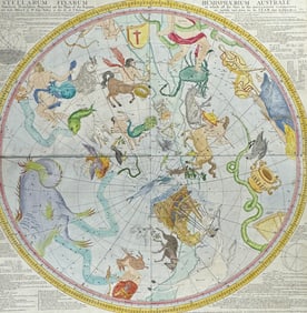Seller & Senex - Celestial Chart - Celestial Chart - Stellarum fixarum hemisphaerium Australe. The