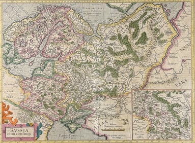 Mercator & Hondius, pub. 1634 - Map of Russia