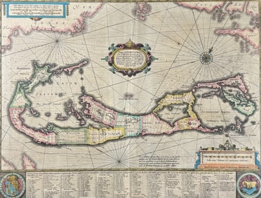 Mercator & Hondius, pub. 1634 - Map of Bermuda