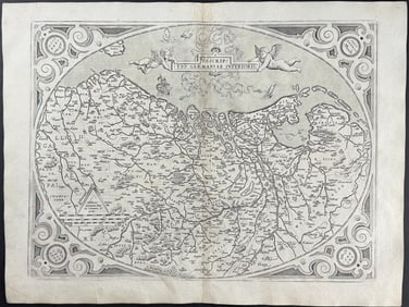 Ortelius, pub. 1613 - Map of Holland or the Netherlands